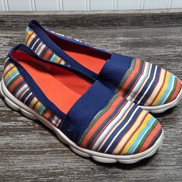 Lands End Women's Multicolor Slip On Comfort Walking Loafer Size 8.5 - Picture 1 of 6